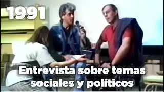 Entrevista temas sociales y pol&iacute;ticos