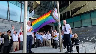 Pride Inclusive Flag at Central Bank of Ireland
