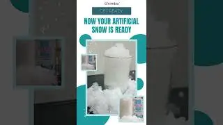 Make Instant Artificial Snow In Just 10 Seconds - #artificialsnow #artificialsnowpowder
