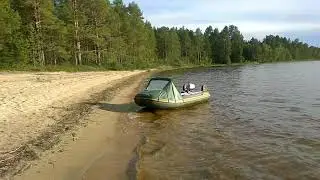 Озеро Верхнее Куйто.  Лодка NorVik 320pl. Мотор Honda bf - 2,3d.