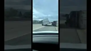 Semi Flips Over * Farmington Utah High Wind * Davis County High Winds 2020 * Centerville Utah Wind