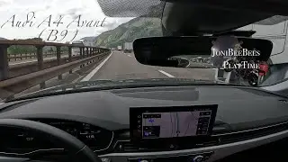 Audi A4 Avant (B9) TDI 35 | Overtaking Trucks on highway
