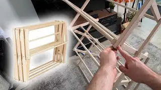 Minimalist Laundry Setup Upgrade &ndash; Solid Maple Folding Drying Rack