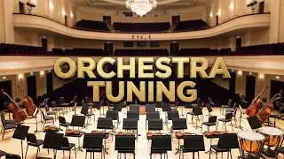 Orchestra tuning up