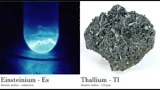 Einsteinium - Es vs Thallium - Tl Comparing Element attributes Atoms