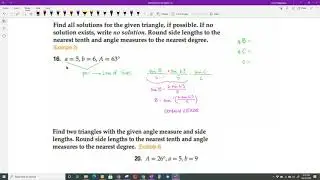 4 7a The Law of Sines and the Law of Cosines