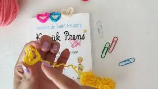 Very Easy Yarn Heart Bookmark Using a Paperclip | DIY Simple Heart Bookmark with a Paperclip 