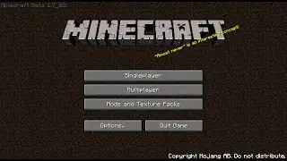 Minecraft Beta 1.7_02 Creepy Gameplay
