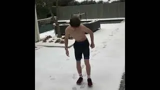 Snow angels&hellip;with no shirt
