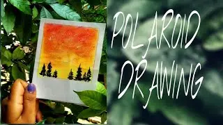 Polaroid Drawing|Easy Polaroid Watercolour Painting|Easy DIY polaroid|Polaroid Drawing for beginners
