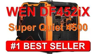 WEN DF452iX Сверхтихий, 4500 Вт, дистанционный электрический запуск, двухтопливный, портативный, ...