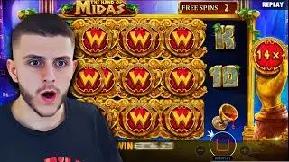 MY BIGGEST WIN EVER ON HAND OF MIDAS! (RECORD WINS)