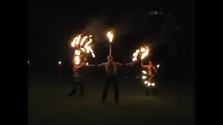 Fire show - juggling torches.