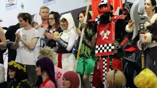 Kyiv Comic Con - 2017. 7.05.17. Завершение фестиваля. Все косплееры на сцене.