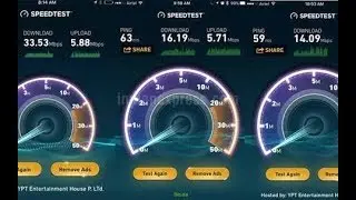 JioFi-4 Speed Test iOS