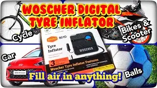 Woscher 801D Digital Tyre Inflator | Amazon Haul | Auto Stop | Fast Inflator | Fill Air in Anything!