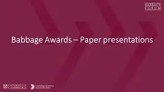 Babbage Industrial Innovation Policy Awards