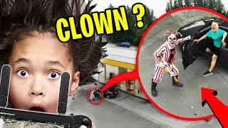 MON DRONE A TROUVÉ UN CLOWN   !! ** Il nous attaque **