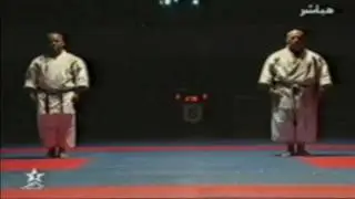 Coupe internationale Mohammed VI de karaté-frmk-wkf-kata bunkai démonstration Sensei aziz krir
