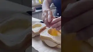 Runny Egg Toastie Recipe🍳 Looking COOL and DELISHHH! #recipe #breakfastidea #brunchidea