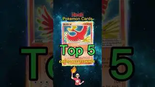 Top 5 EXPENSIVE Ho-oh Pok&eacute;mon cards 🔥 #shorts #top5 #hooh