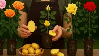 Just Potatoes And Rose Branches Will Suddenly Grow Roots Like Crazy Overnight