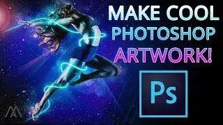 Adobe PHOTOSHOP Tutorial: Make Cool Abstract Artwork! 2019