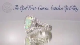 The Opal Heart  Custom Australian Opal Ring