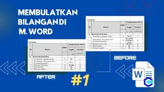 MEMBULATKAN BILANGAN #MAILING DI #microsoft #word