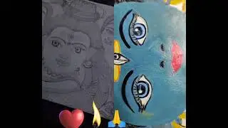 Devo ke dev Mahadev mandala 🎨art made by me colour painting 🖌️🌈🌹