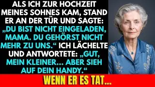 Mein Sohn Verbietete Mir, Zu Seiner Hochzeit Zu Gehen.Ich Sagte:„Schon Gut,Aber Sieh Auf Dein Handy“