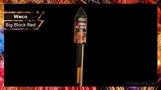 BIG BLOCK RED RAKETE WECO (u.a im Raketensortiment Indianapolis Aldi Nord)