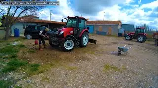 Gübre işini bitirdik traktörü yıkıyoruz. [HİKAYE içerir]