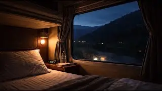8 HOURS Dawn Train Cabin 🚆🌅 | Soft Track Sounds for Deep Sleep ASMR (No Music)