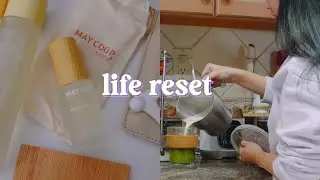 life reset for 2023 ‧₊˚ setting routines, may coop review, waking up early, mini glow up ✨