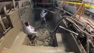 Blowing Gunite Concrete, A Time Lapse Sequence -- by Bill Klipp, www.wkimages.net