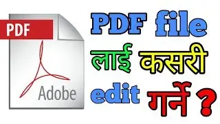 How to edit text in any pdf in offline || Easy Method || Nepali Tutorial