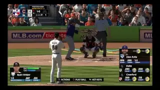 MLB 18 Cubs VS Marlins NLDS Game 3 Manager Mode