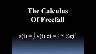 Calculus of Free fall