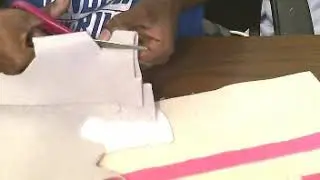 Quiet book making the bathroom page