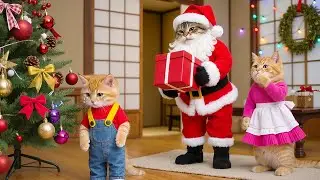 🎅😻 Mama & Papa Cat Become Santa to Surprise Their Kitten &mdash; The Most Heartwarming Christmas Ever! 🎄❤️