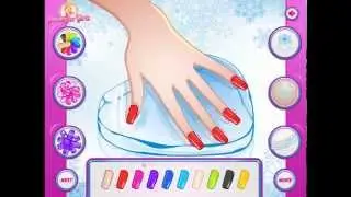 Disney Frozen Game - Elsa Great Manicure Video Games For Kids Tutorial