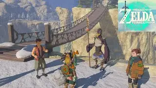 Zelda: Tears of the Kingdom [Switch 2] #056, Rito Rope Bridge; Incomplete Stable; New Serenne Pic