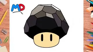 HOW TO DRAW ROCK MUSHROOM FROM MARIO SUNSHINE | MASTER OF DRAWING #194