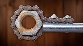 How to Make Adjustable Chain Wrench _ Useful Homemade Tools _ DIY Chain Wrench Spanner Heavy Duty11