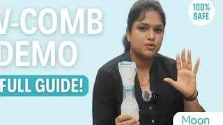 “How to Use V-Comb at Home | 100% Safe & Easy Treatment | Moon Beauty”.   