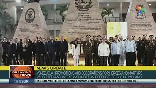 Venezuela | Tribute, promotions & decorations for the martyrs & heroes of the Jan. 3rd attacks