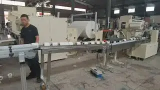 single roll wrapping auto embossing toilet tissue paper roll production full line