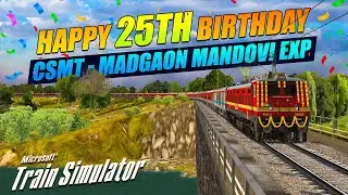 CELEBRATING 25TH BIRTHDAY OF FOOD QUEEN OF KONKAN | 10103 CSMT - MADGAON MANDOVI EXPRESS | MSTS LIVE