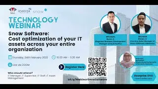 Webinar - Snow Software: Cost optimization of your IT assets across your entire organization